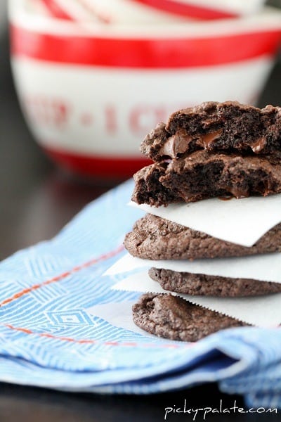 A Stack of The Best Oreo Chocolate Chip Cookies