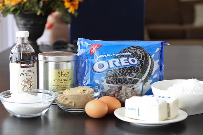 A Pack of Oreos and Other Cookie Dough Ingredients for The Best Cookies & Cream Cookies