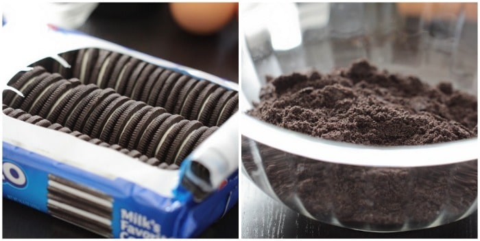 A Bowl Filled with Crushed Oreo Cookies