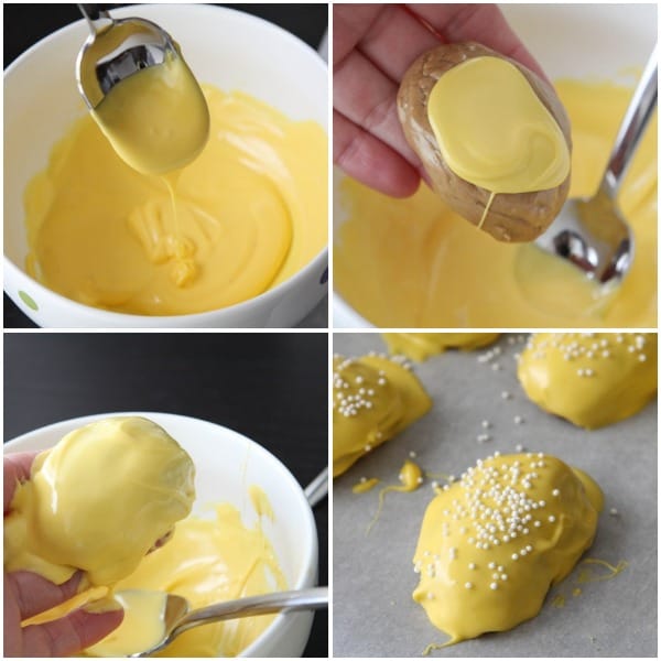 Yellow Coating Chocolate for Chocolate Covered Peanut Butter Eggs