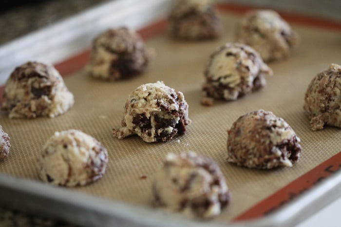Image of Brownie Chunk Chocolate Chip Cookie Dough Balls