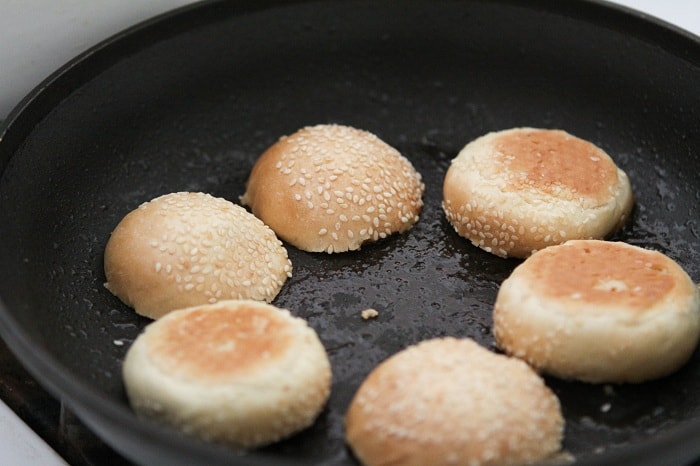 Image of Burger Buns Toasting