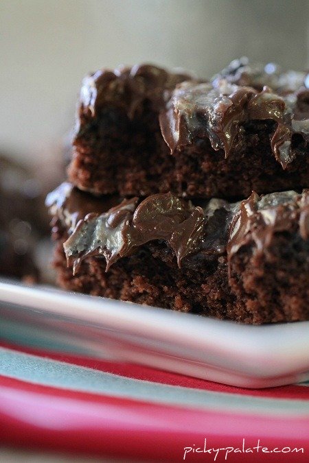 gooey cookies and cream chocolate cake bars