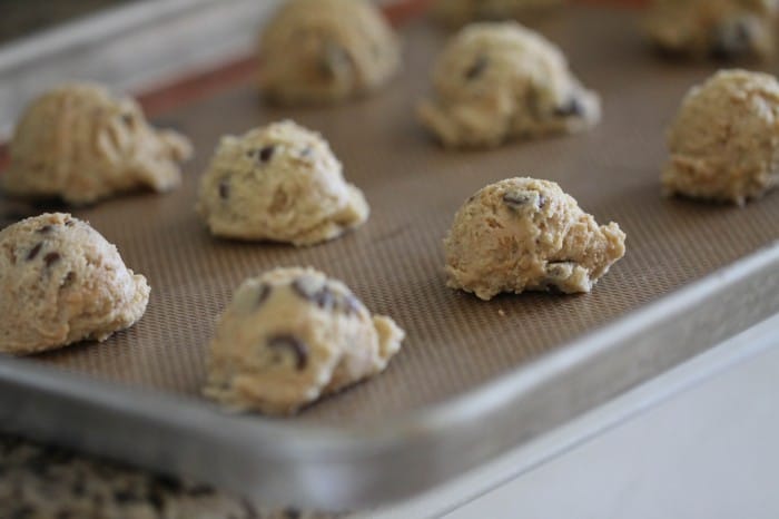 Image of Peanut Butter Truffle Chocolate Chip Cookies Cookie Dough Scoops