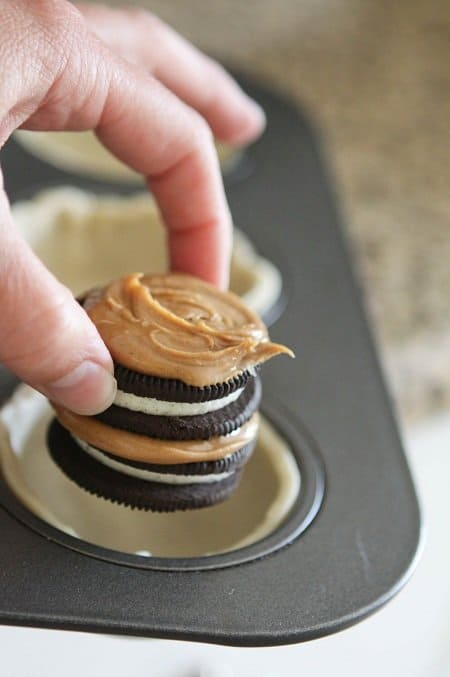 Image of a Stack of Oreos with Peanut Butter
