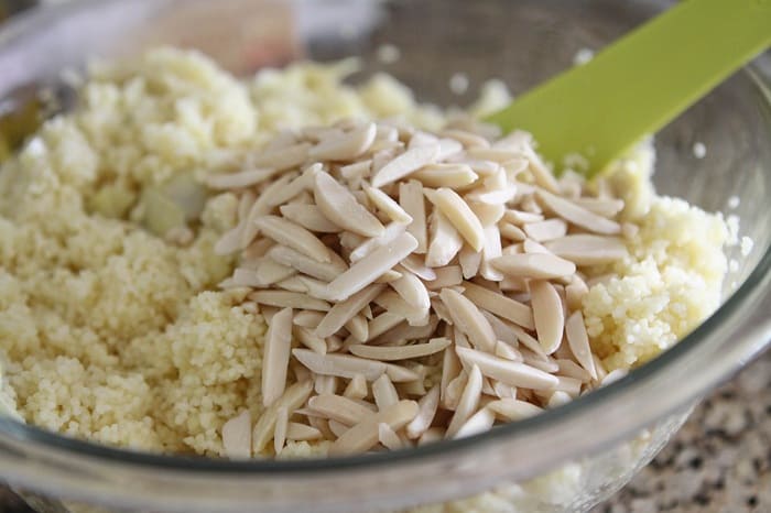 Image of Almonds in the Salad Bowl