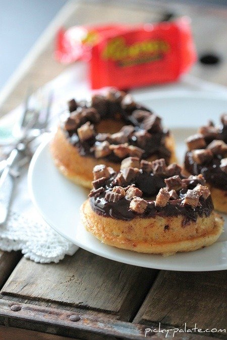 Image of Reese's Peanut Butter Cup Baked Buttermilk Donuts