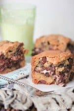 Image of Peppermint Patty Chocolate Chunk Cookie Bars