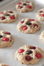 Image of Cinnamon M&M Oatmeal Chocolate Chip Cookies