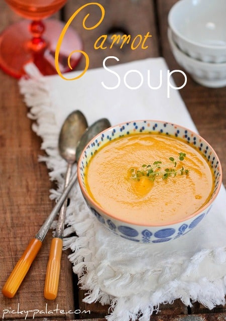 Simple Creamy Carrot Soup | Vegetable Soup Recipe