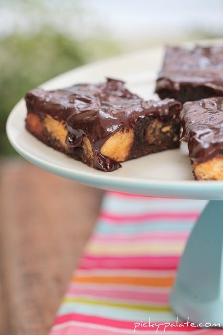 Image of Glazed Donut Hole Brownies