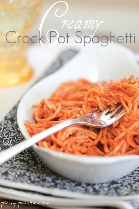 Easy Crockpot Spaghetti Recipe 