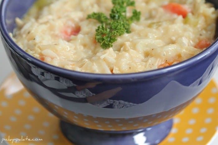 Classic Cheesy Chicken and Rice Soup