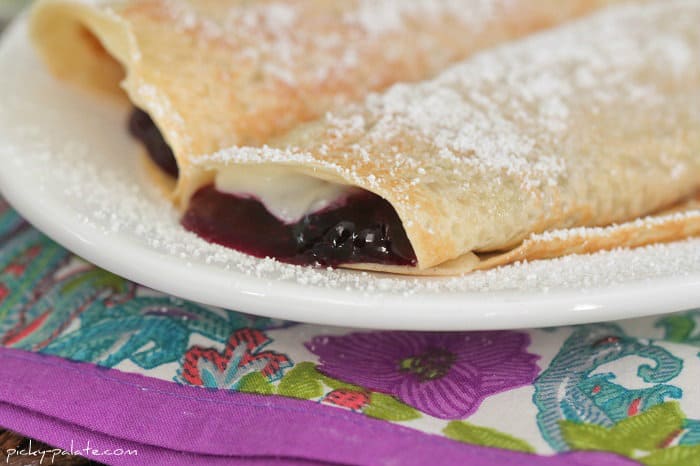 Image of Creamy Lemon Blueberry Crepes