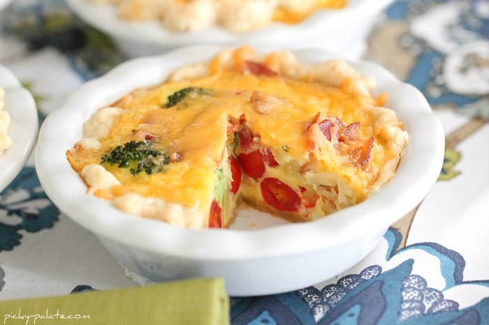 Mini Broccoli, Cheddar & Bacon Quiche | How to Make Broccoli Quiche