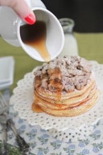 Image of Chocolate Chip Cookie Dough Crumble Pancakes