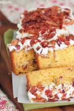 Image of Pancakes and Bacon Cake Slices
