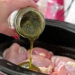 Pesto Ranch Crock Pot Chicken Thighs