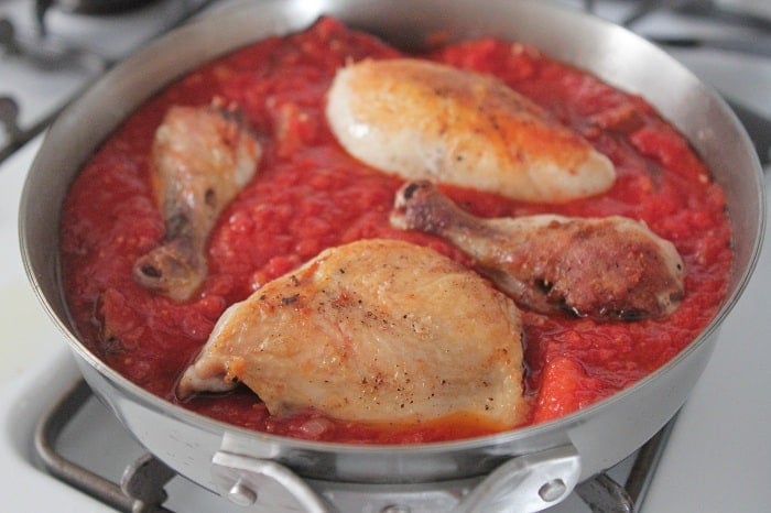  Cena con rag di pollo 
