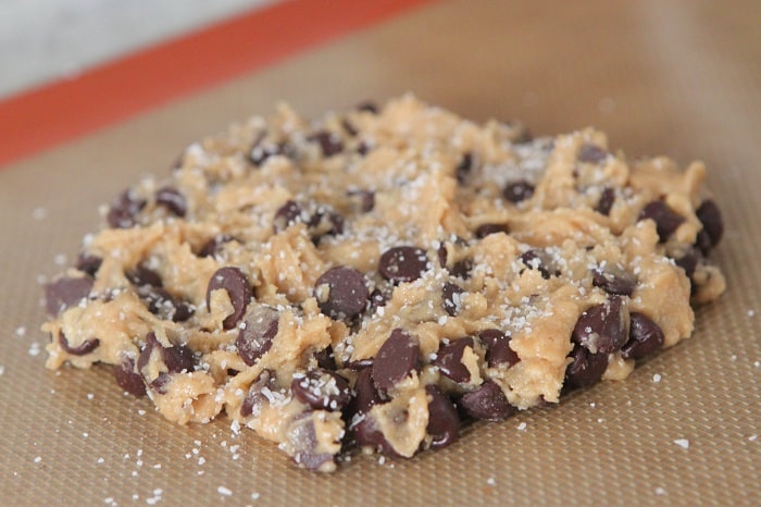 salted chocolate chip cookies