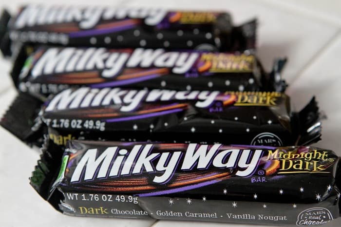 Milky Way Candy Midnight Dark Chocolate Bar, Full Size - 1.76 oz