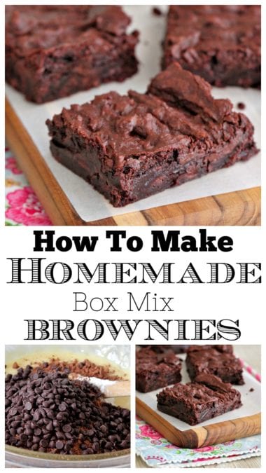 How To Make Homemade Box Mix Brownies - BEST Brownie Recipe!