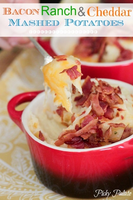 Cheddar Mashed Potatoes & Turkey Bacon