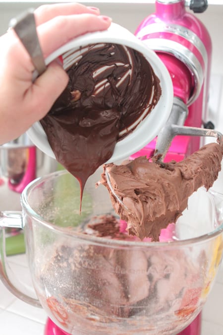 Peanut Butter Cookie Dough Layered Chocolate Cake-9