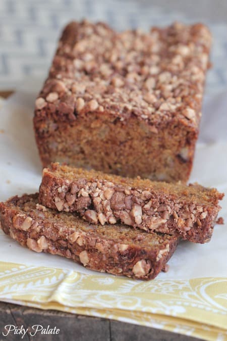 Banana and Molasses Toffee Chip Bread 8