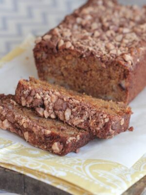 Banana and Molasses Toffee Chip Bread