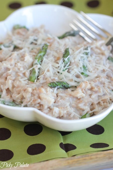 Creamy Romano Chicken Farro by Picky Palate