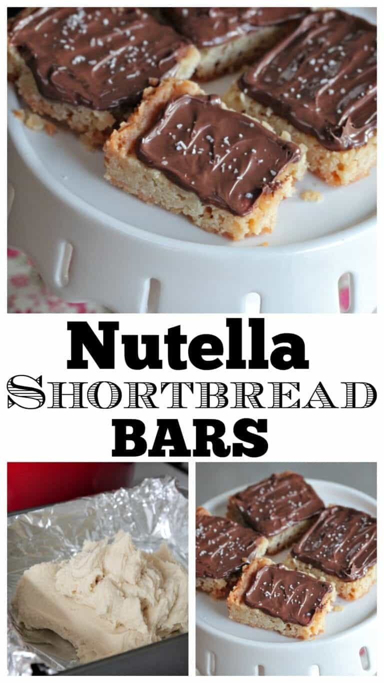 Salted Nutella Shortbread Bars The Best Shortbread Recipe