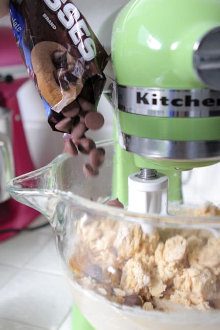 Mint Chocolate Chip Cookies