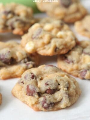 Hershey Kiss Peppermint Chocolate Chip Cookies