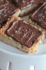 Image of Salted Nutella Shortbread Bars