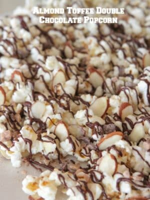 Almond Toffee Double Chocolate Popcorn
