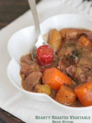 Image of Hearty Roasted Vegetable Beef Stew