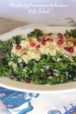 Blueberry Pomegranate Quinoa Kale Salad