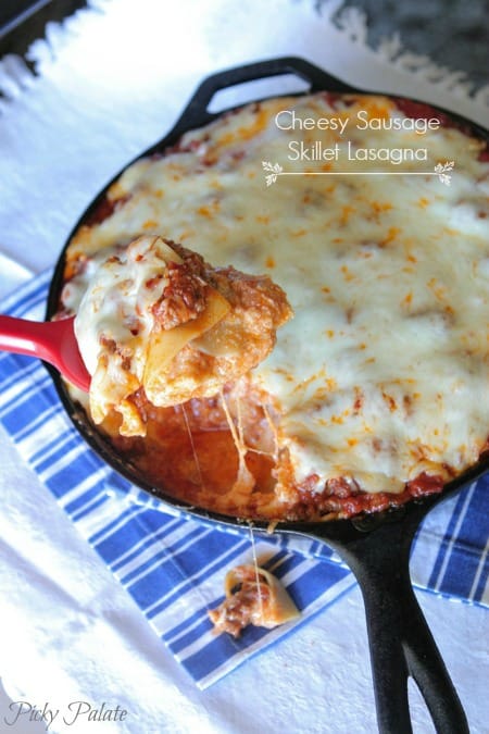 Skillet lasagna recipe - cast Iron skillet lasagna recipe