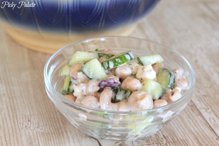 Creamy Feta Greek Style Cucumber Pasta Salad-10t