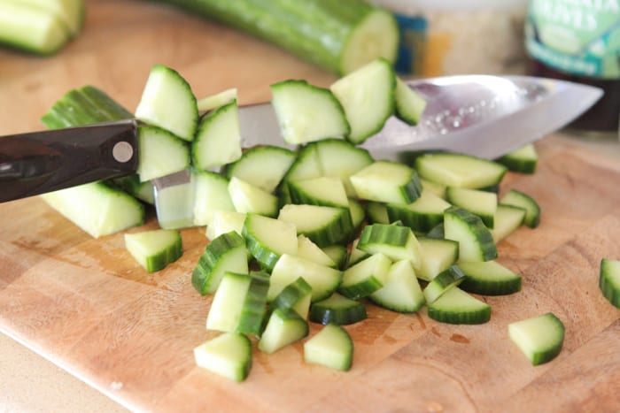 Creamy Feta Greek Style Cucumber Pasta Salad-2