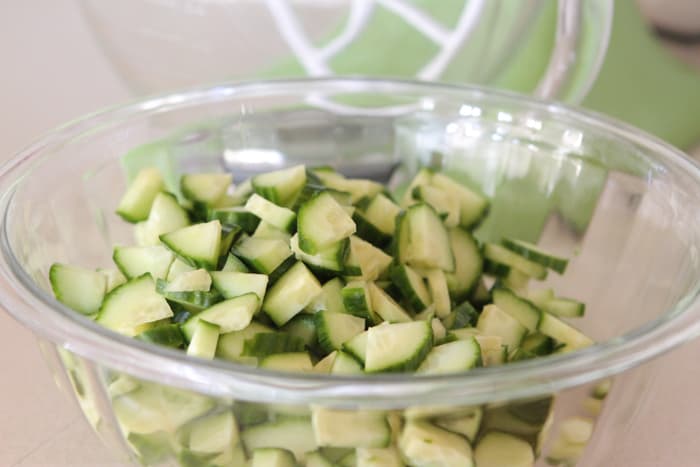 Creamy Feta Greek Style Cucumber Pasta Salad-3