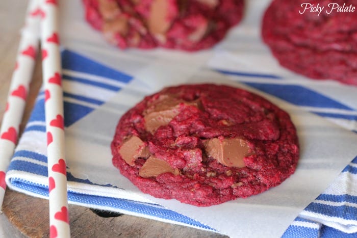 Red Velvet Cake Mix Cookies