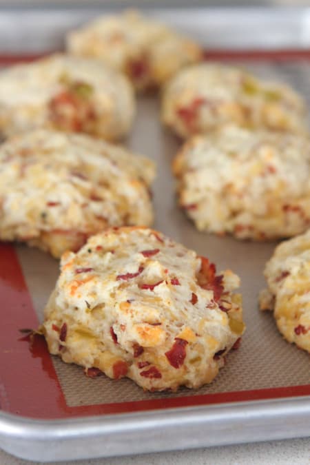 Cheesy Green Chile and Bacon Buttermilk Biscuits-21