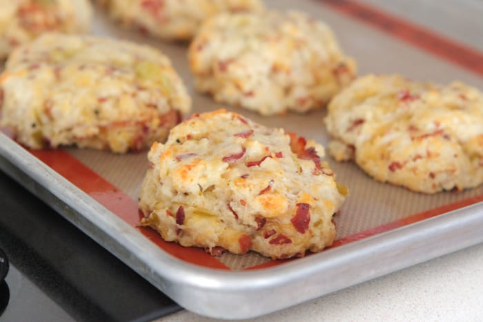 Cheesy Green Chile and Bacon Buttermilk Biscuits-23