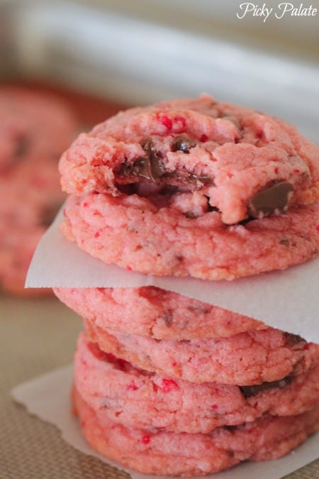 strawberry cake mix cookies