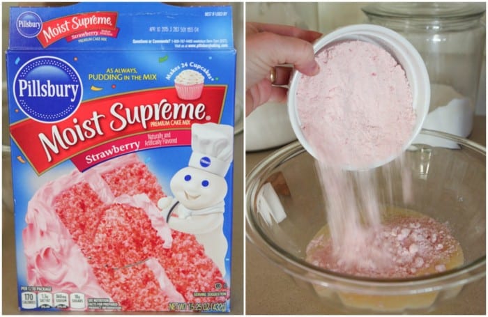 strawberry cake mix cookies