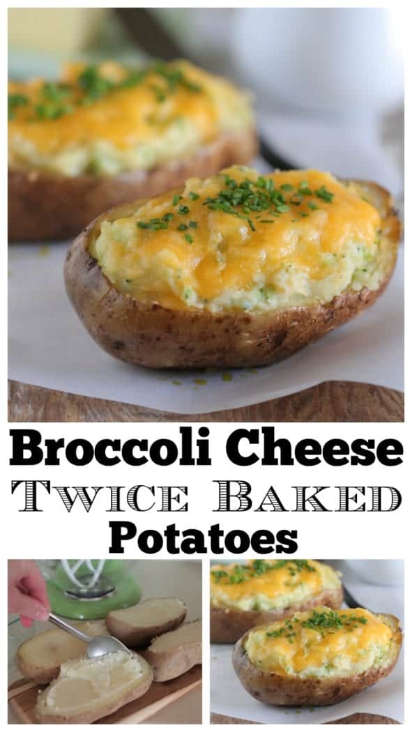 Broccoli Cheese Twice Baked Potatoes | BEST Twice Baked Potatoes!