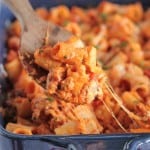 Classic Cheesy Stuffed Sausage Pasta Bake by Picky Palate