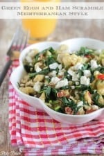 Green Eggs and Ham Scramble Mediterranean Style by Picky Palate